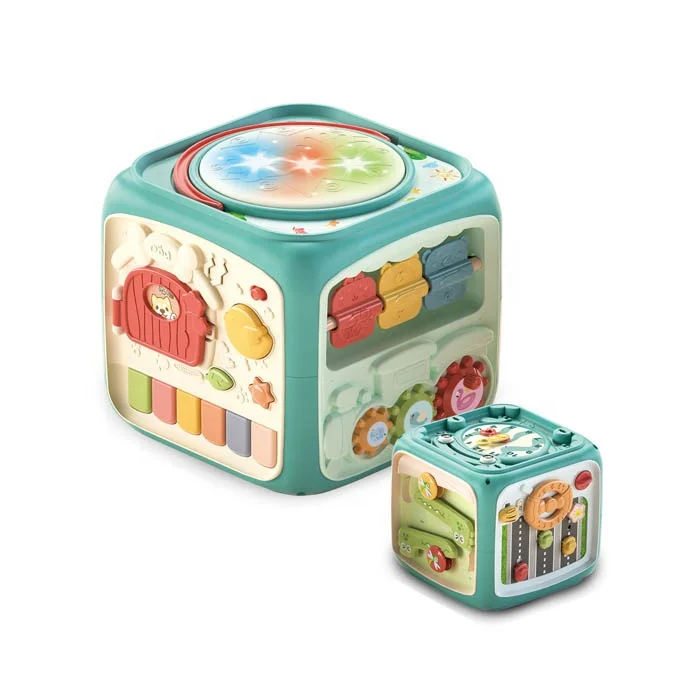 2021 Early childhood educational toy with six drums baby hand drum toy