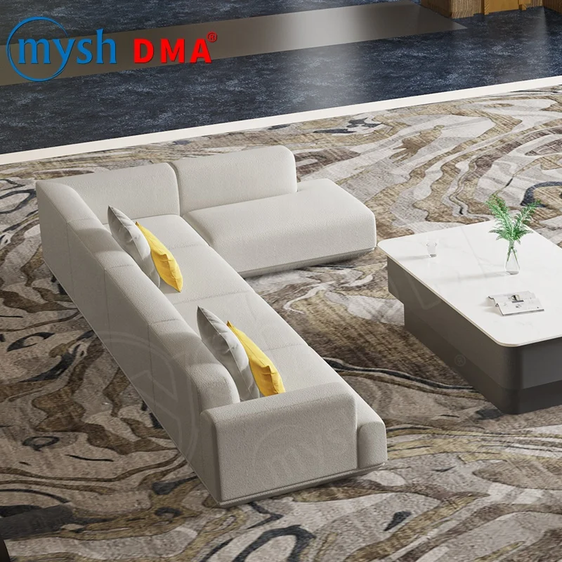 New Chinese Style Design L-shape Corner Leisure Business Reception Office Combine Furniture Sofas