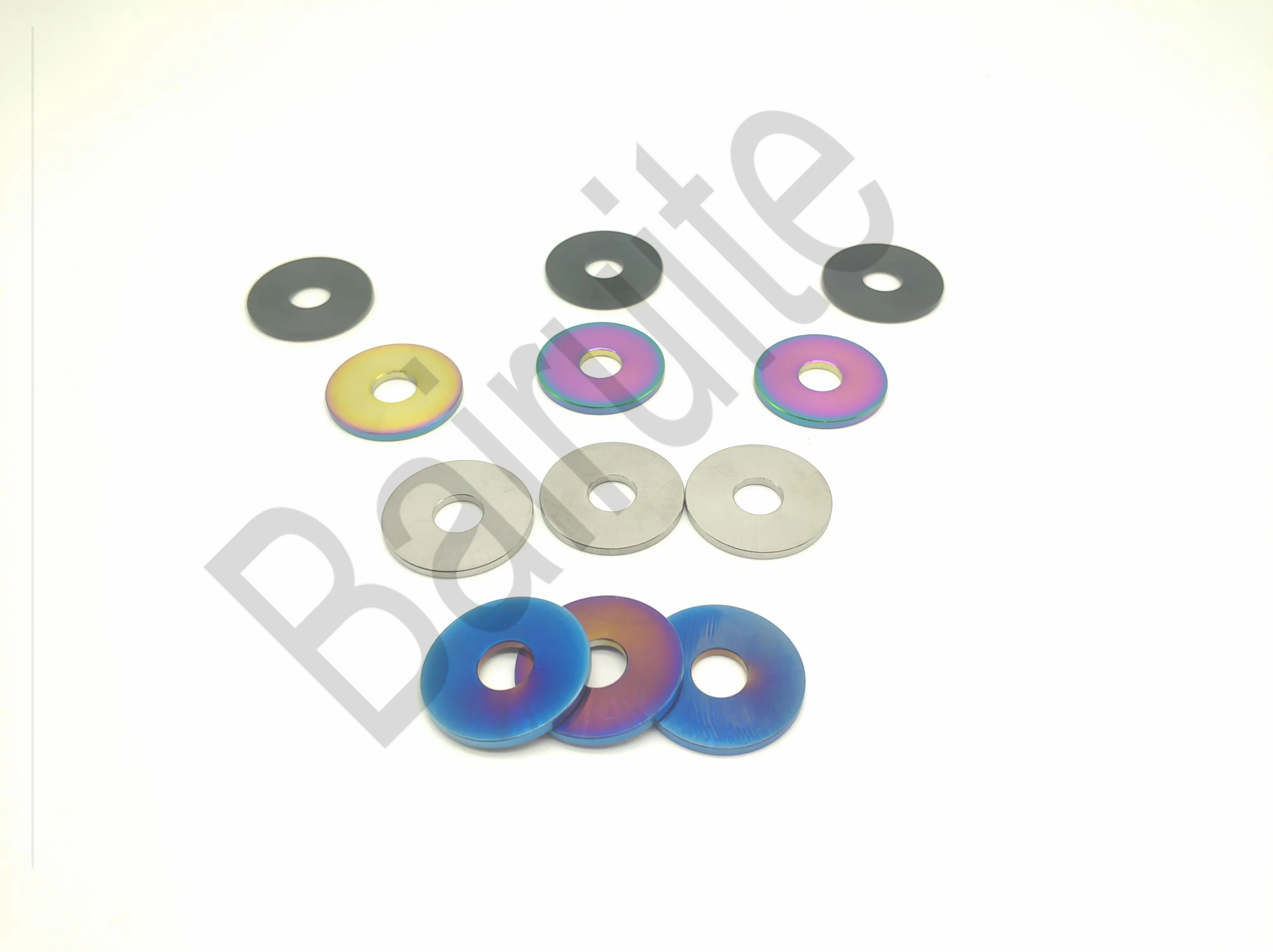 China Quality Titanium Washers Ti M4 M5 M6 M8 M10 Color Motorcycle Flat Washers Gasket titanium bolts with washers TKA