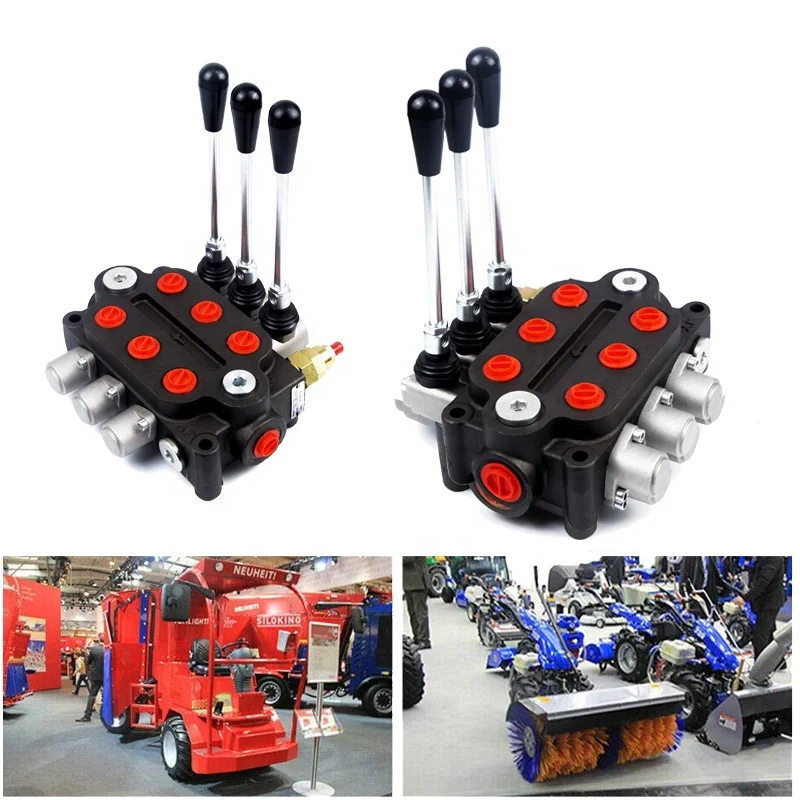 Interchangeable Spools Hydraulic Remote Control Valve Hydraulic Pilot Valve