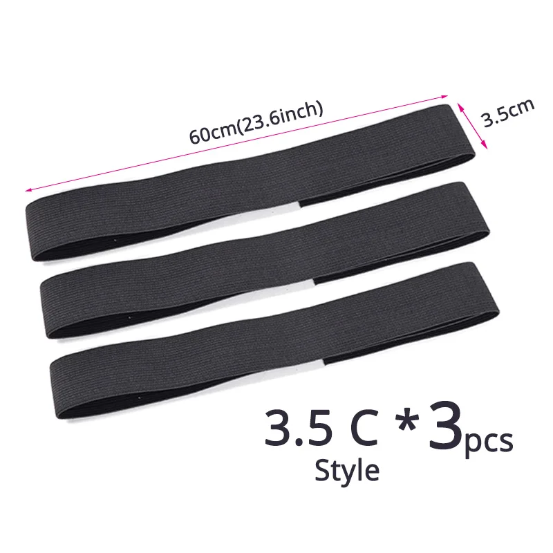 Customized Your Own Logo Or Name Adjustable Edge Elastic Band For Wigs Frontal Wrap Headband Black 2.5 3 3.5Cm Hair Accessories