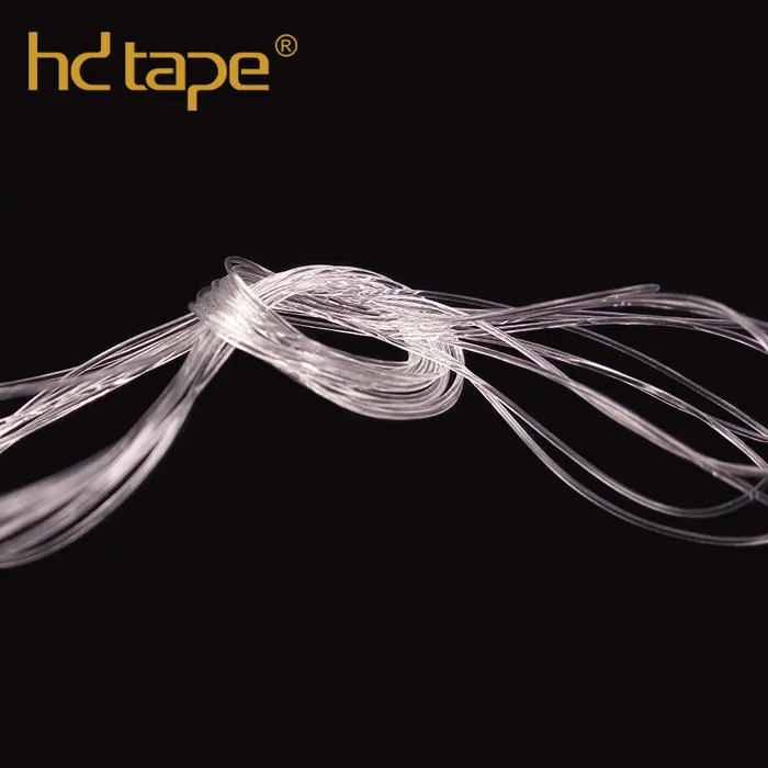 Custom eco-friendly 0.5mm 1mm transparent bead thread tpu clear elastic cord