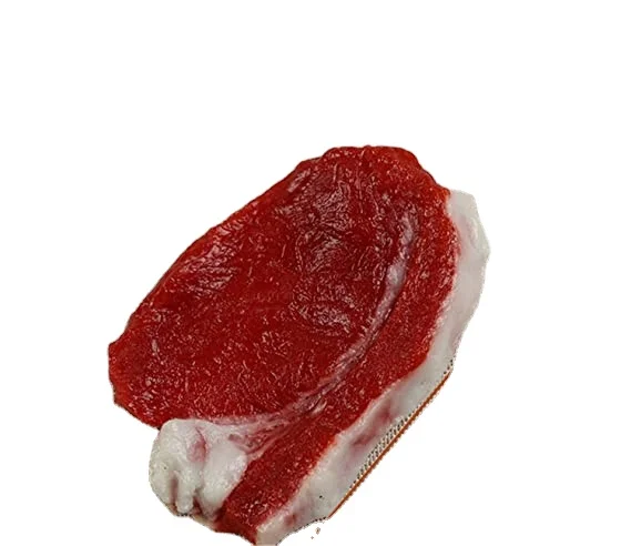lifelike fake food model Display faux raw Pork meat Artificial realistic raw beef Steak meat