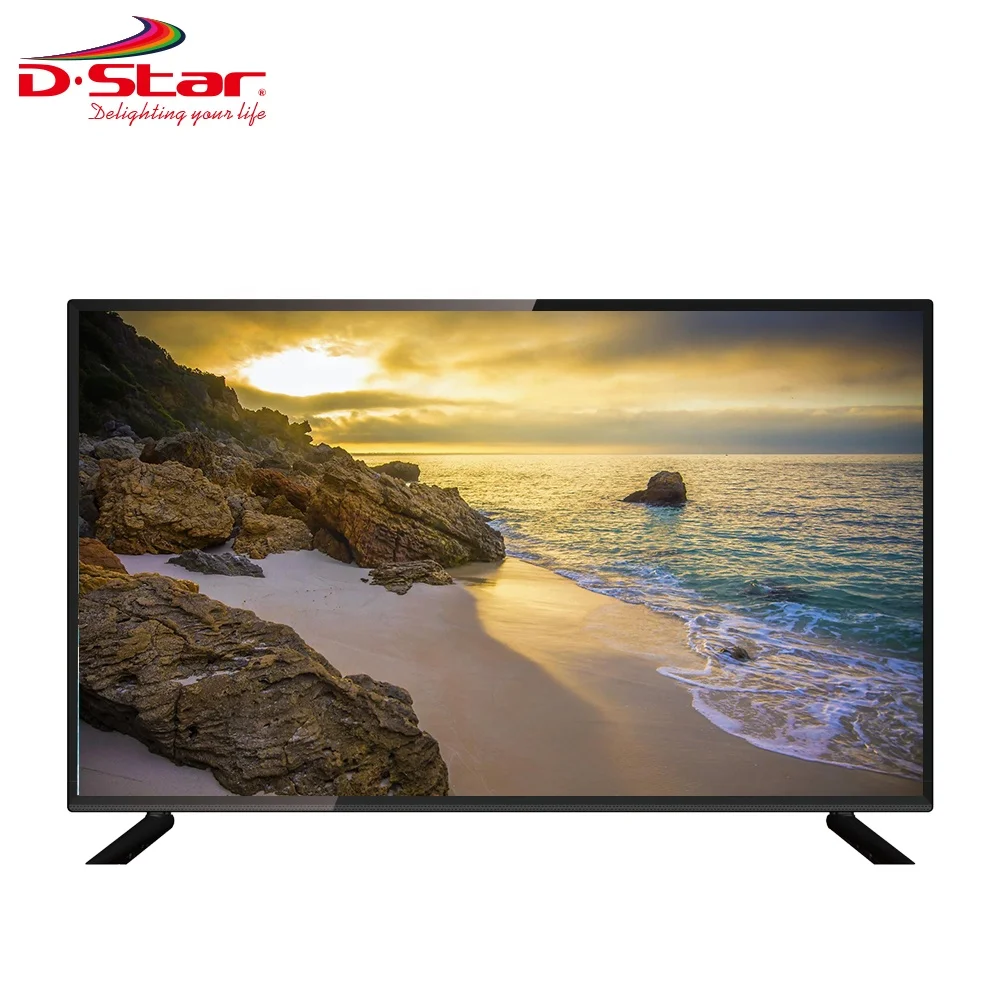 Best quality HD Television Black OEM Home television 32 40 43 50 55 Inch wifi android CKD SKD LCD 4K Smart LED TV