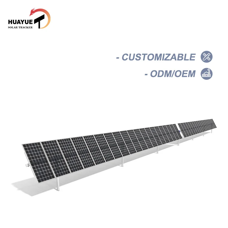 Huayue solar tracker-HYP-1-26PV-156-IR-SD-AC slew drives solar tracking sun tracker 1 axis solar tracker