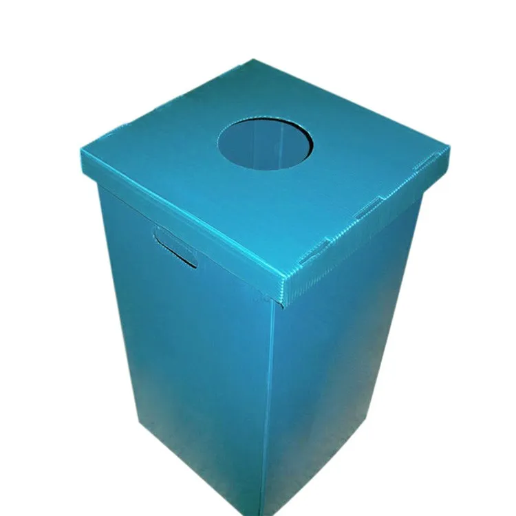 Recycle Corrugated Plastic Trash Bin