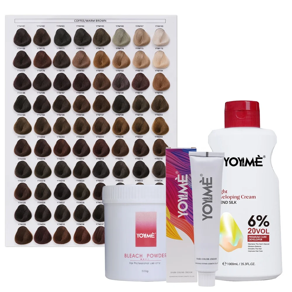 YOYIME Manufacturer OEM Private Label Beauty Hair Products Professional Salon Permanent Color Cream Dye for 570 Colors