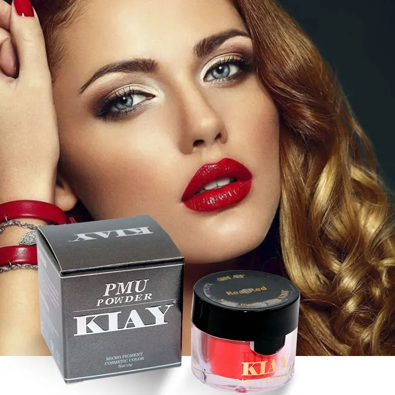 Newest Kiay Eyebrow Lip Colors Powder Professional Permanent Makeup Tattoo Powder Supply