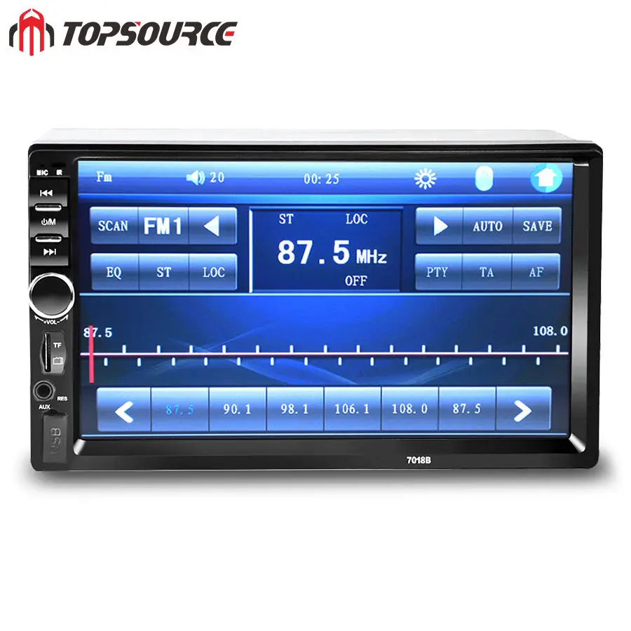 Автомагнитола 2 din 7018B MP5-плеер с 7-дюймовым сенсорным экраном радио и камерой заднего вида