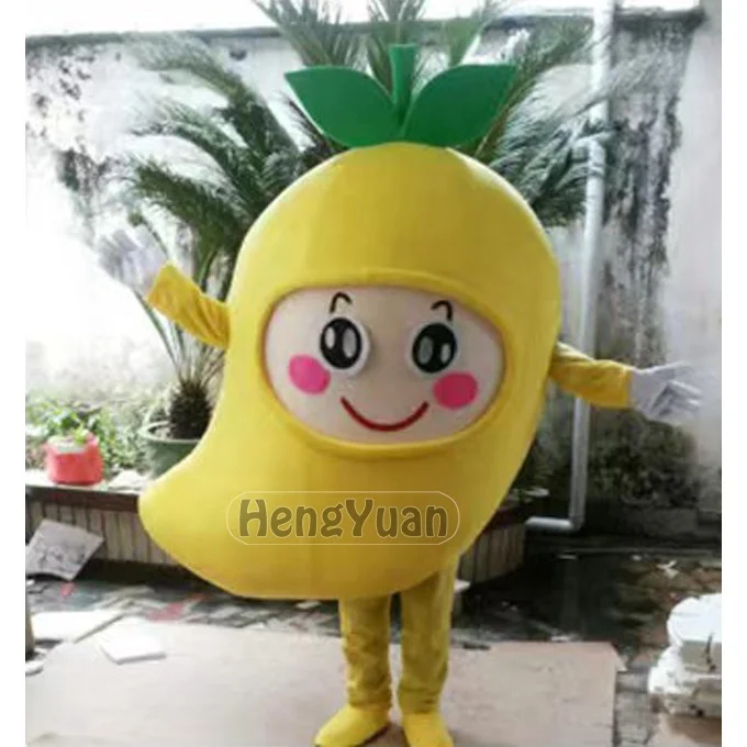 Hengyuan Hot Sale Mango Coconut Mascot Costumes Cartoon Fruit Fancy Dress For Adult