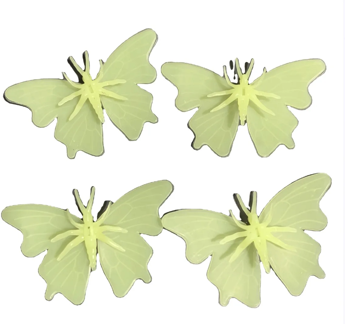 10 sets Fluorescent butterfly patch fluorescent children room wallpaper fluorescent butterfly wall paste