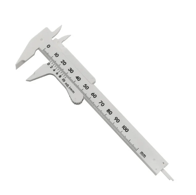 Plastic Vernier Caliper Single Scale 0-100 Student Caliper Mini Measuring Tool Caliper
