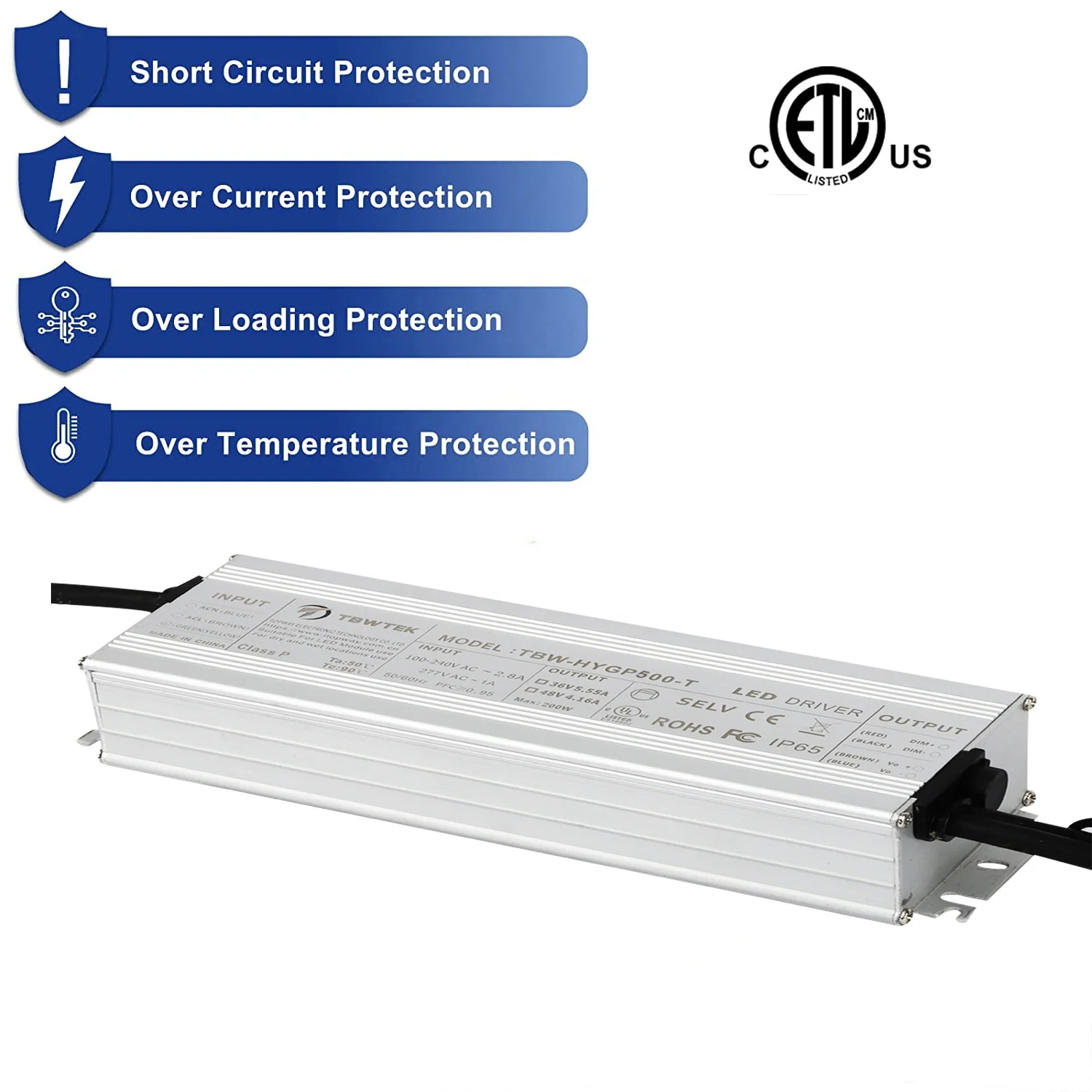 Ультратонкий 2 5a-25A 30W 60w 100w 200w 300w 400w 500w 600w ip67 тонкий светодиодный переключатель водонепроницаемый трансформатор питания