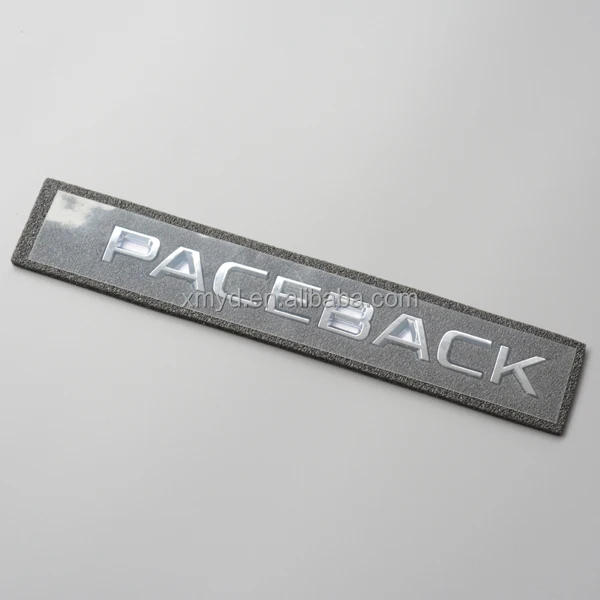 ABS Plastic 3D Chrome Letters & Numbers Car Model