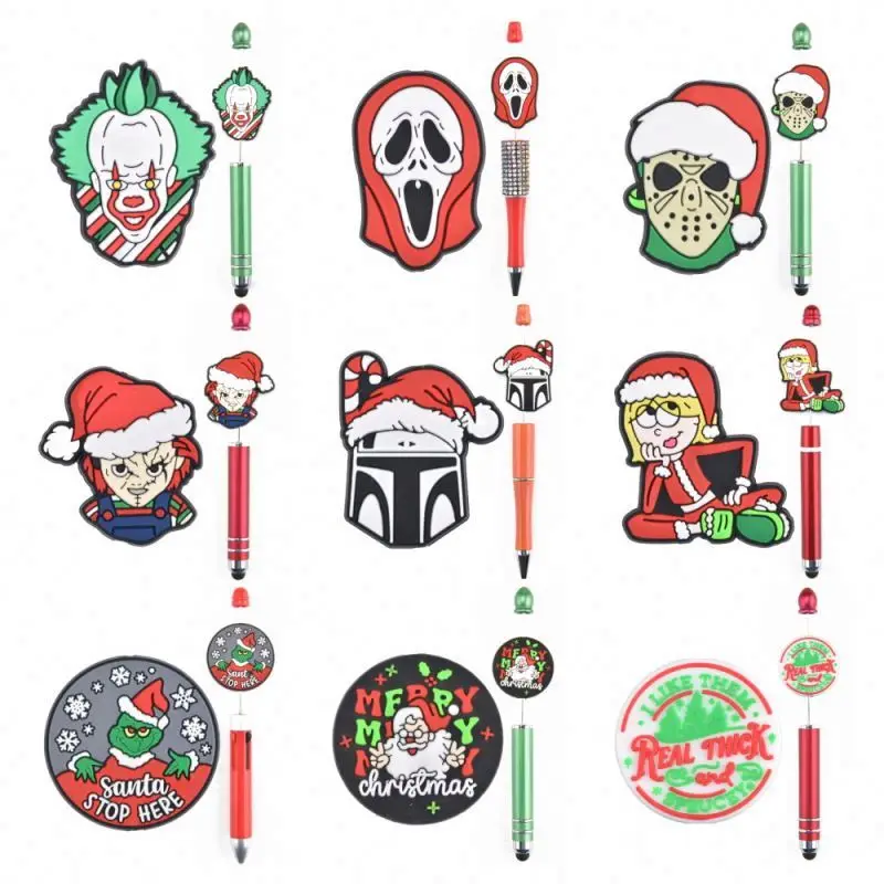 DIY Jewelry Making Necklaces Bracelet Keychain House Christmas Style Silicone Focal Beads