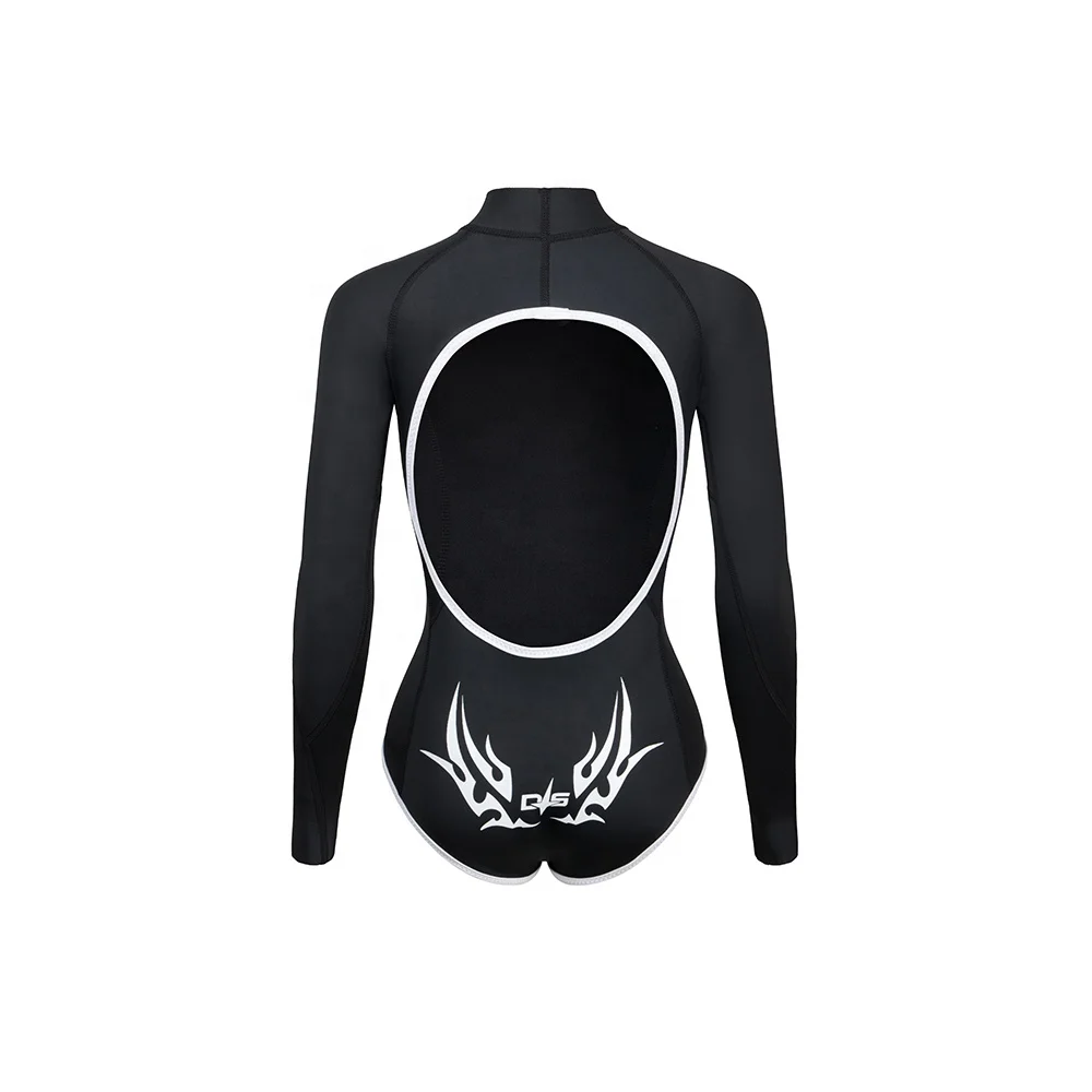 2mm Yamamoto Neoprene Glide Skin Long Sleeve Freediving Diving Swimming Bikini Wetsuit For Women