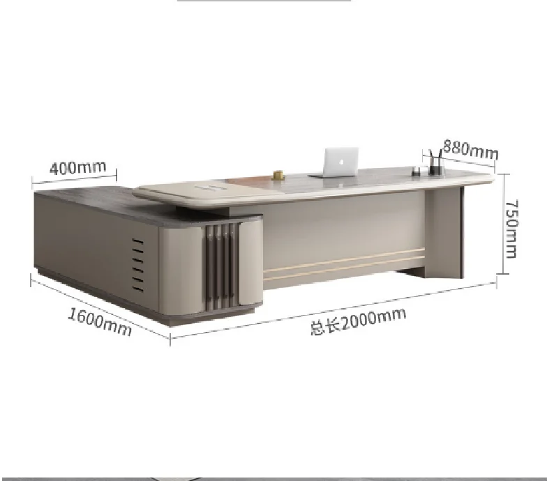 High-grade leadership and manager in charge of desk and chair set