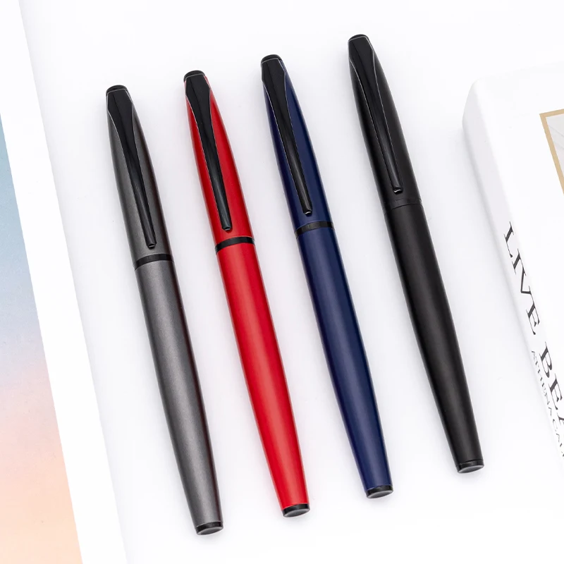 Wholesale custom color personal logo writing pen Metal roller pens as promotional gifts