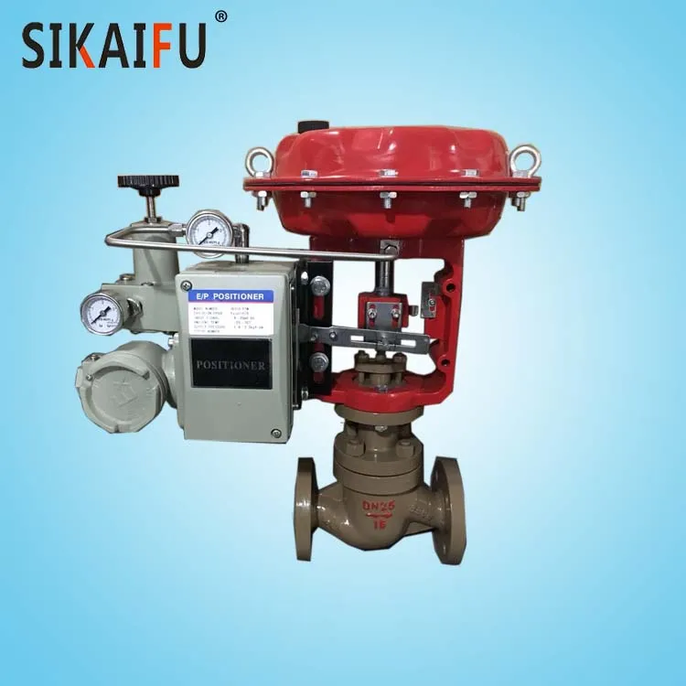 DN50 Single Seat Pneumatic Actuator Control Valve with Positioner