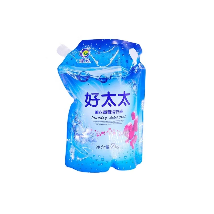 Good Quality Antiseep Spout Pouch Doypack For Laundry detergent Packaging