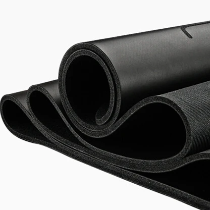 Экологически чистый Противоскользящий коврик для йоги из полиуретана с принтом логотипа на заказ, черный Коврик для йоги для тренажерного зала и фитнеса, коврик для йоги из натурального каучука