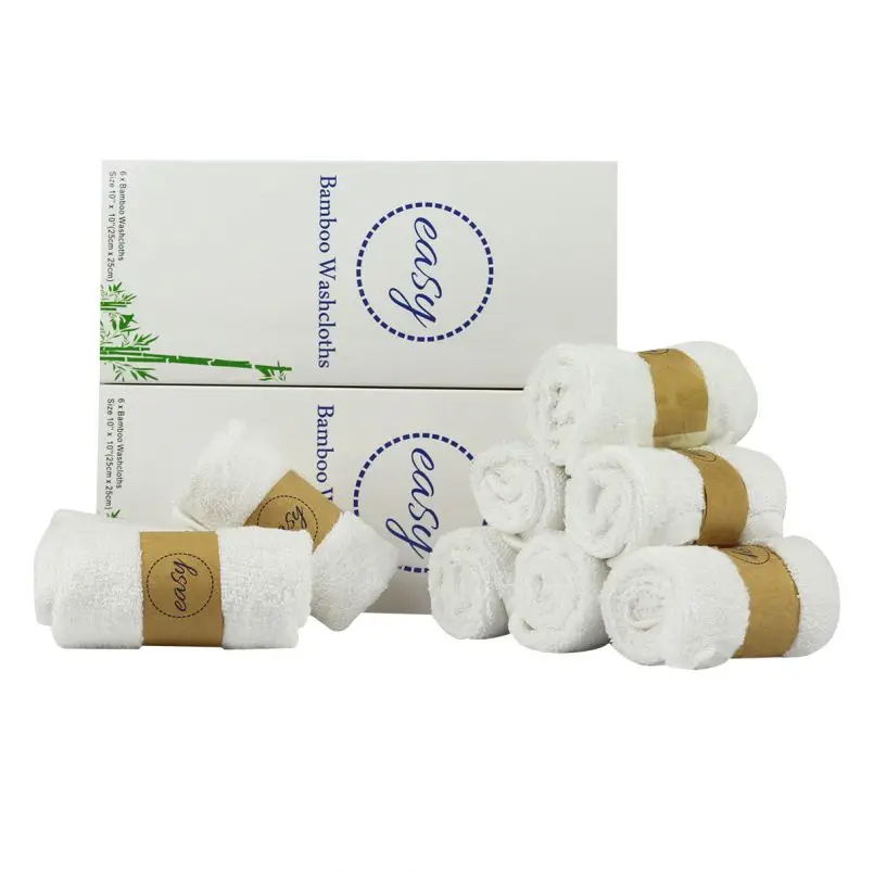 Organic Bamboo Fiber baby washcloth Baby Wash cloth washcloths