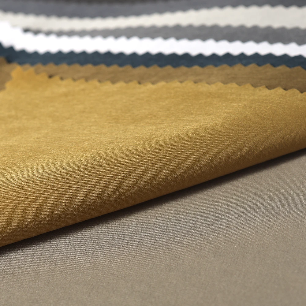top sale Wholesale NYLON CRUSH Weft twist nylon spandex fabric for clothing garments sportswear
