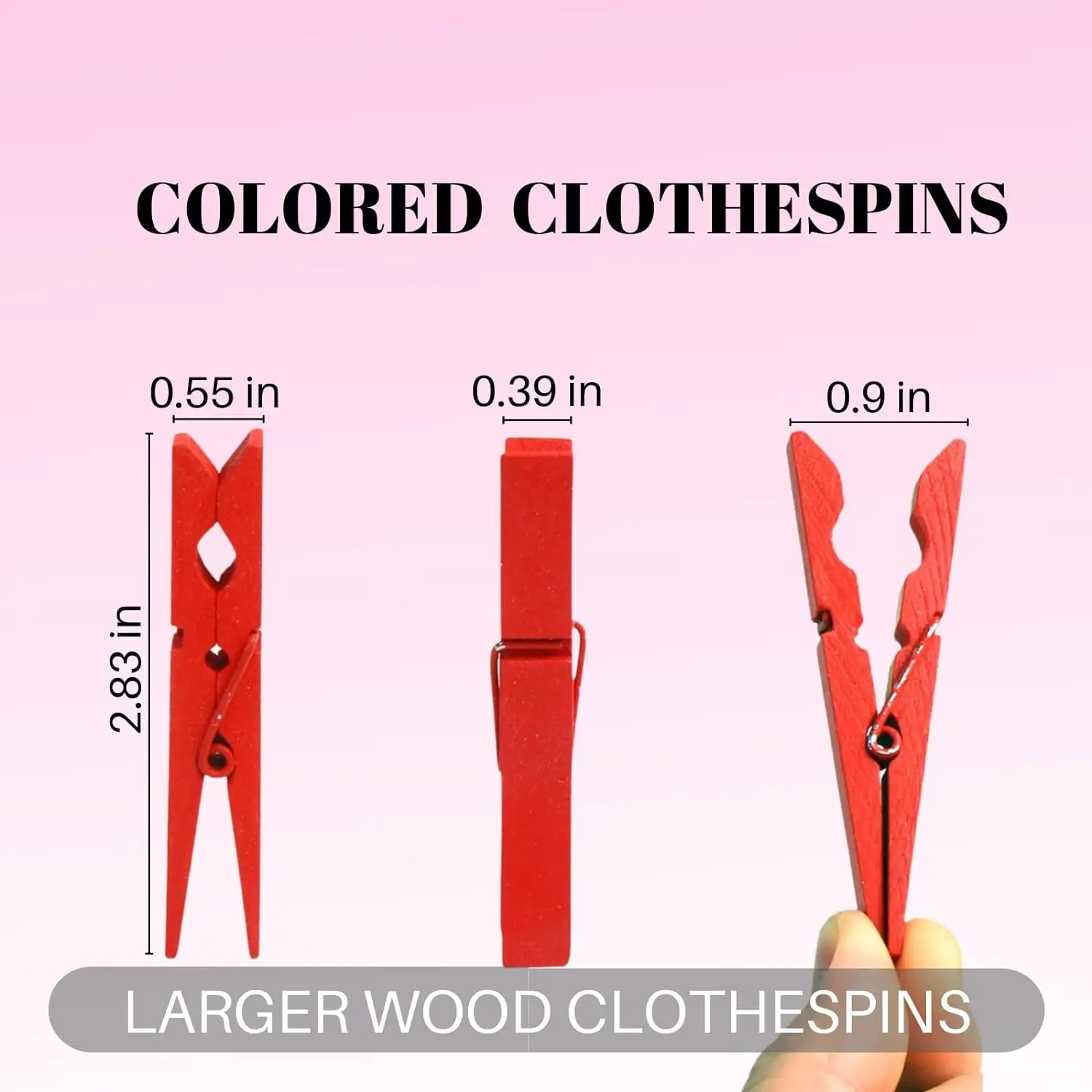 HC Factory  Supply Colorful  Wooden Clothespins with jute Rope  Small Wood Clothespin