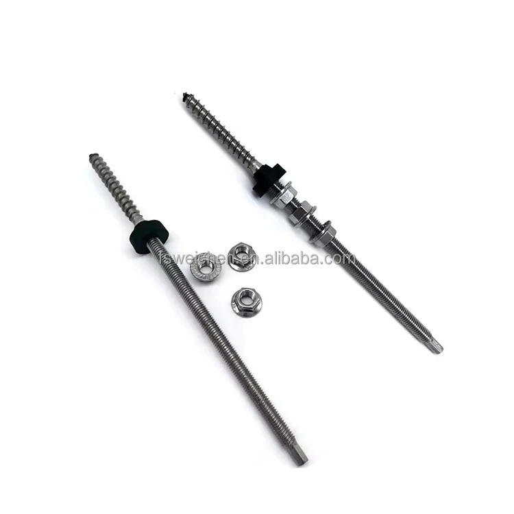 PV Solar Roof Mounting System Stainless Steel 304 316 Hanger Bolts