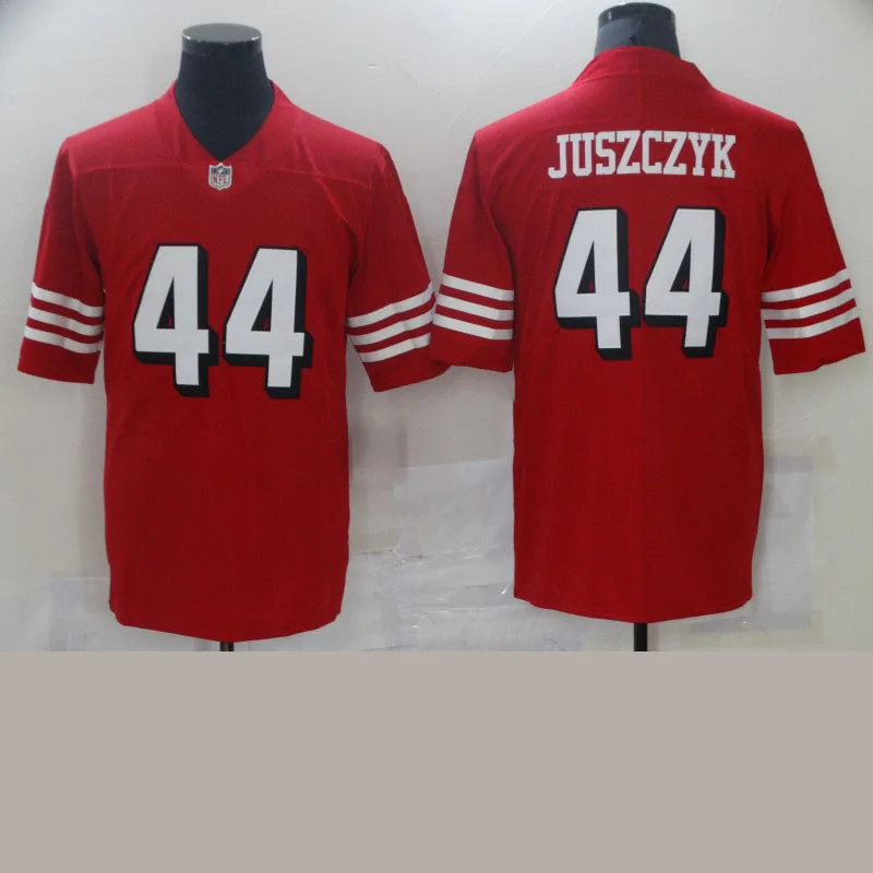#44 Juszczyk # Lott  2021 wholesale high quality embroidery football jersey