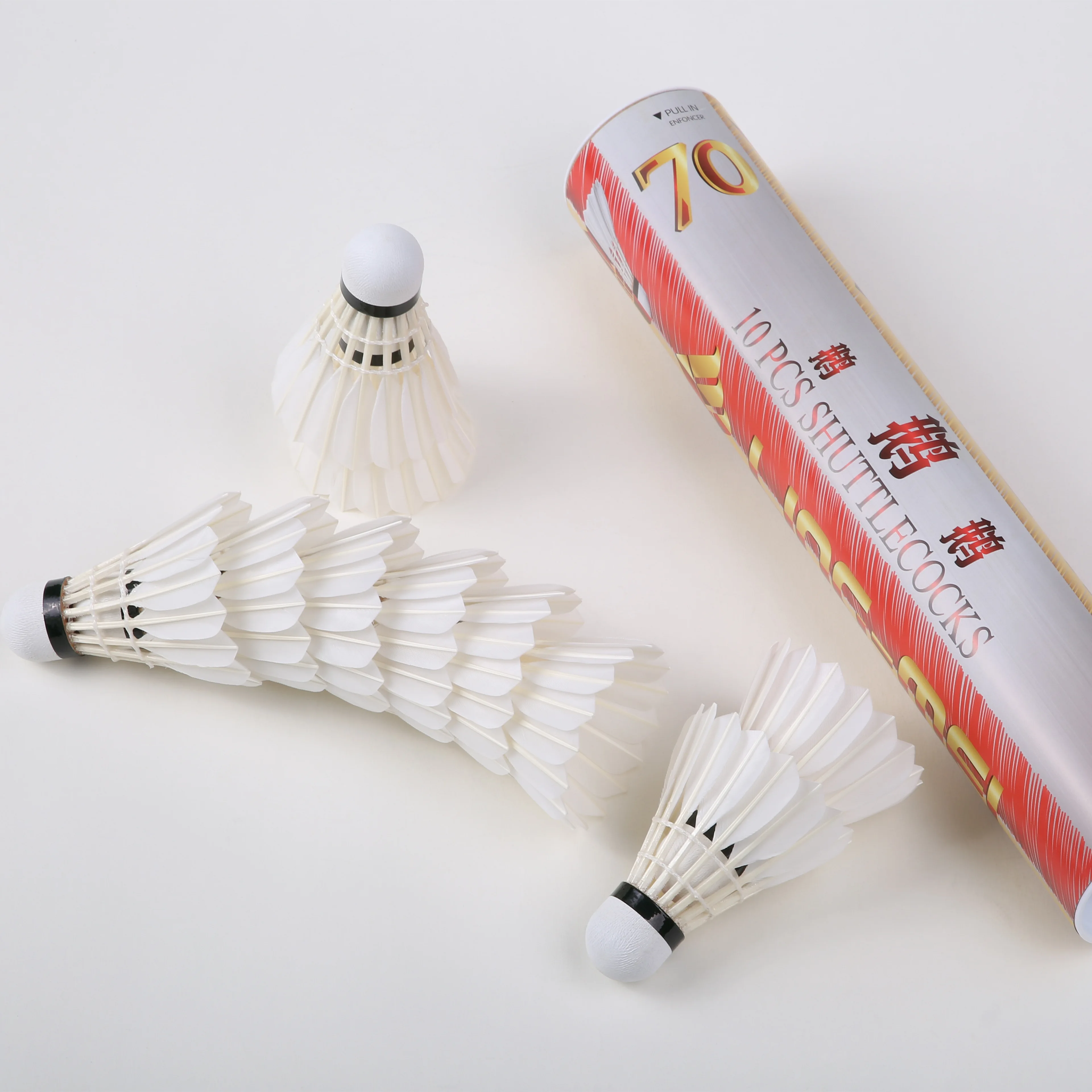 Goose Feather Flying Stability Lingmei  Badminton Shuttlecock 12pcs