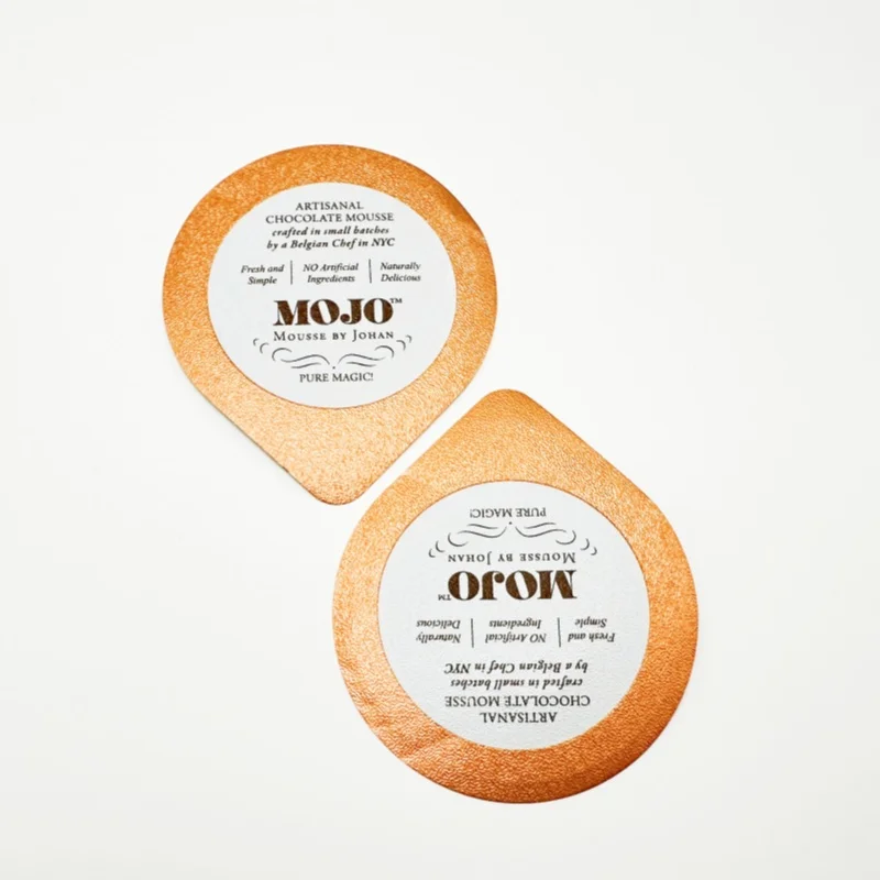 Heat Seal Lacquer Primer Aluminum Foils Lids Yoghurt Cup With Lid For Food Packaging