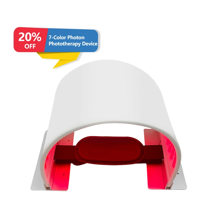Folding 7 color photo therapy face mask pdt led light facials machine fat freezing pdt reduce fat cells led bed reduce belly fat