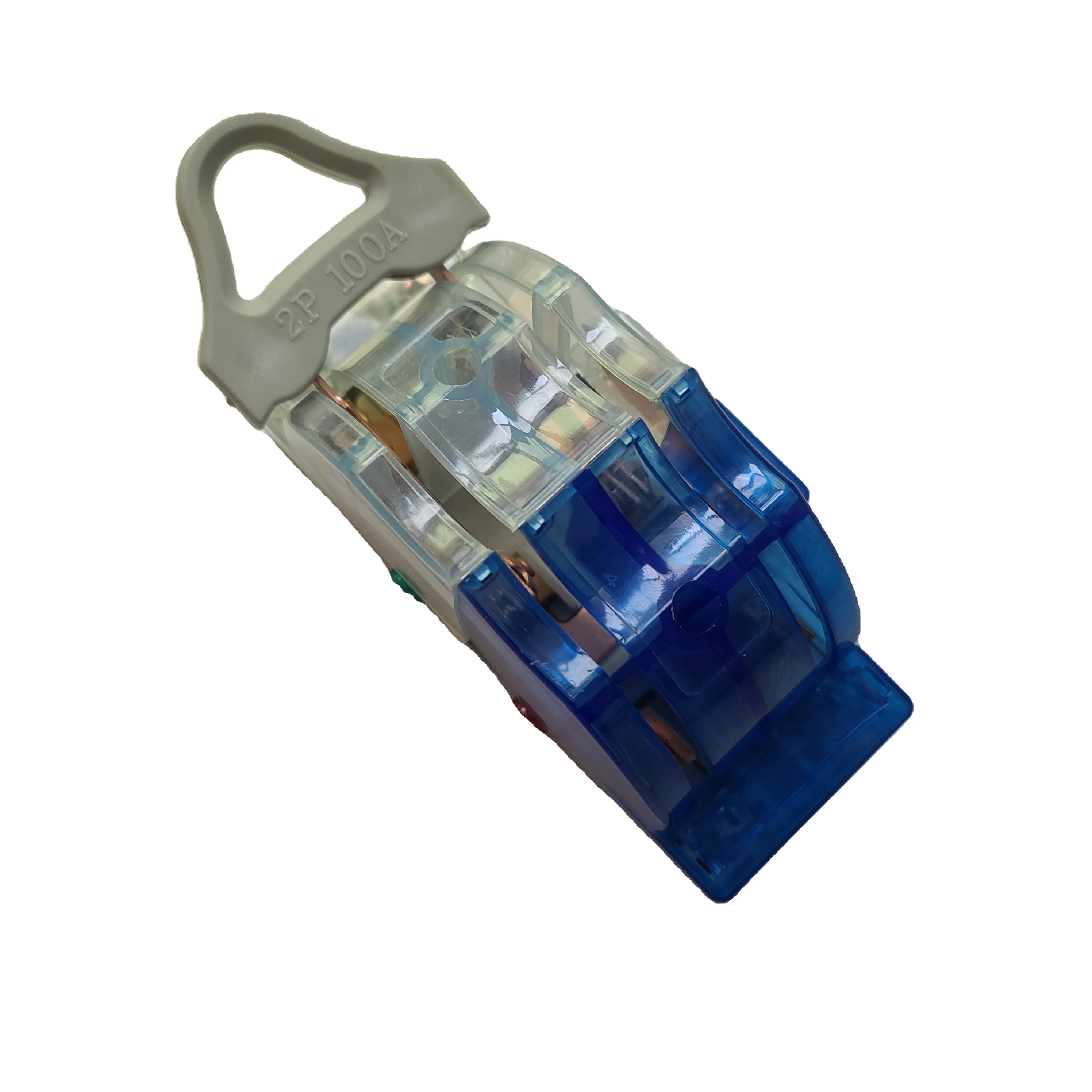 Wave type two color changeover knife switch double throw double pole knife switch iron 100 amp switch with lamp light