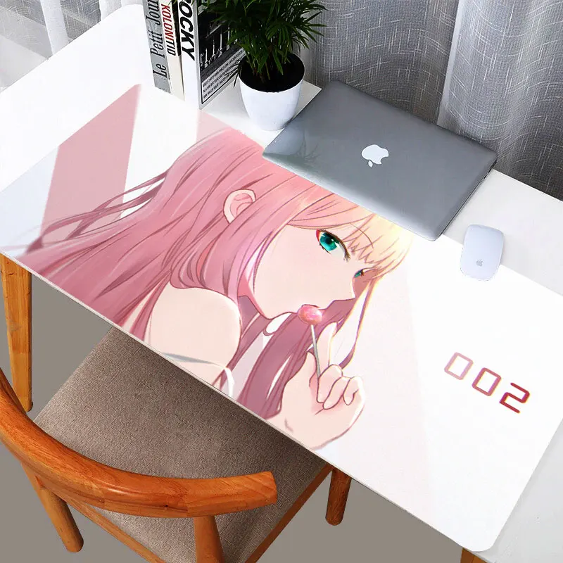 Zero Two Darling Computer Mouse Mat Anti-slip Anime Cartoon Gamer Laptop Mice Pad Mouse Mat MousePad Desktop manga Mouse Pad