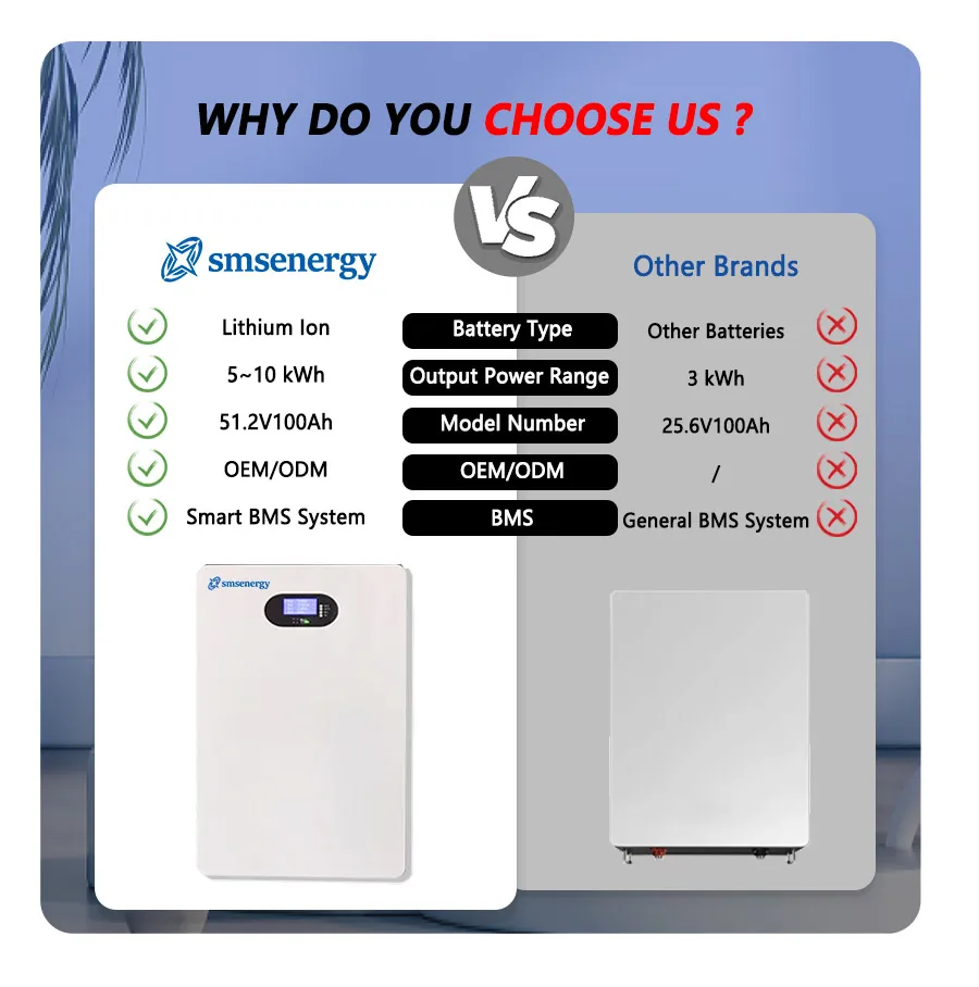 Hot Sale Home Energy Storage System 100Ah 24V 200ah 48V Lifepo4 Battery Solar Battery Store 5kWh 10kWh Wall Mounted Battery