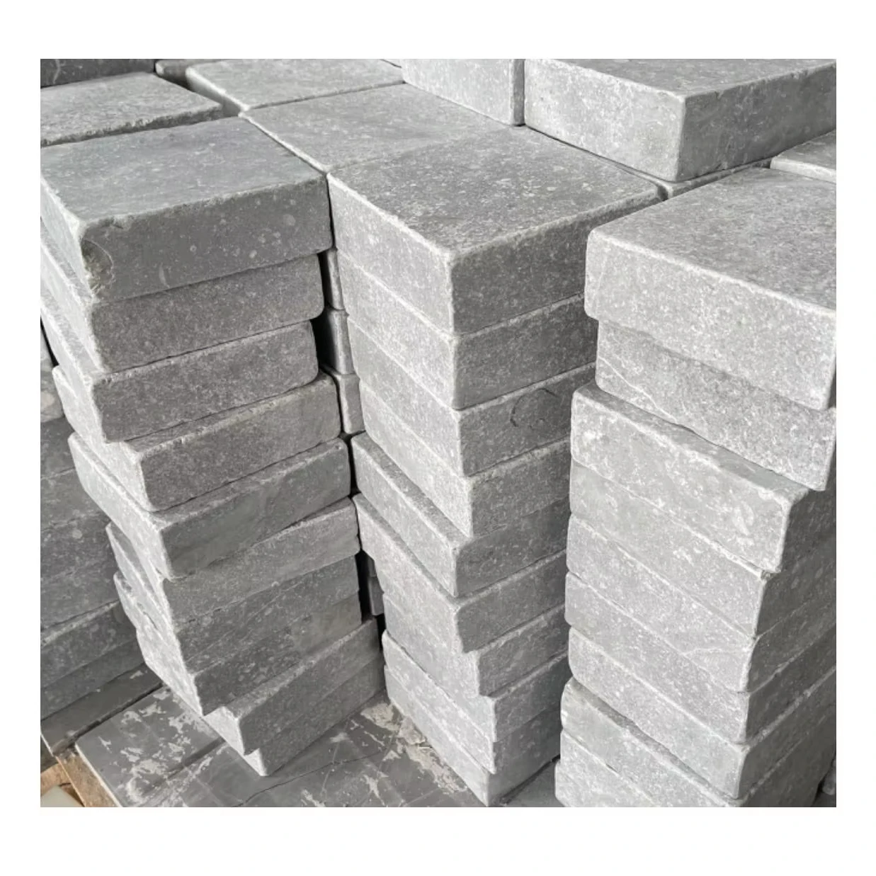 Customized Premium Quality Cinderella Grey Travertine Honed Tumbled Tile Outdoor Paver Pools Gardens Good Price Made Marble Slab