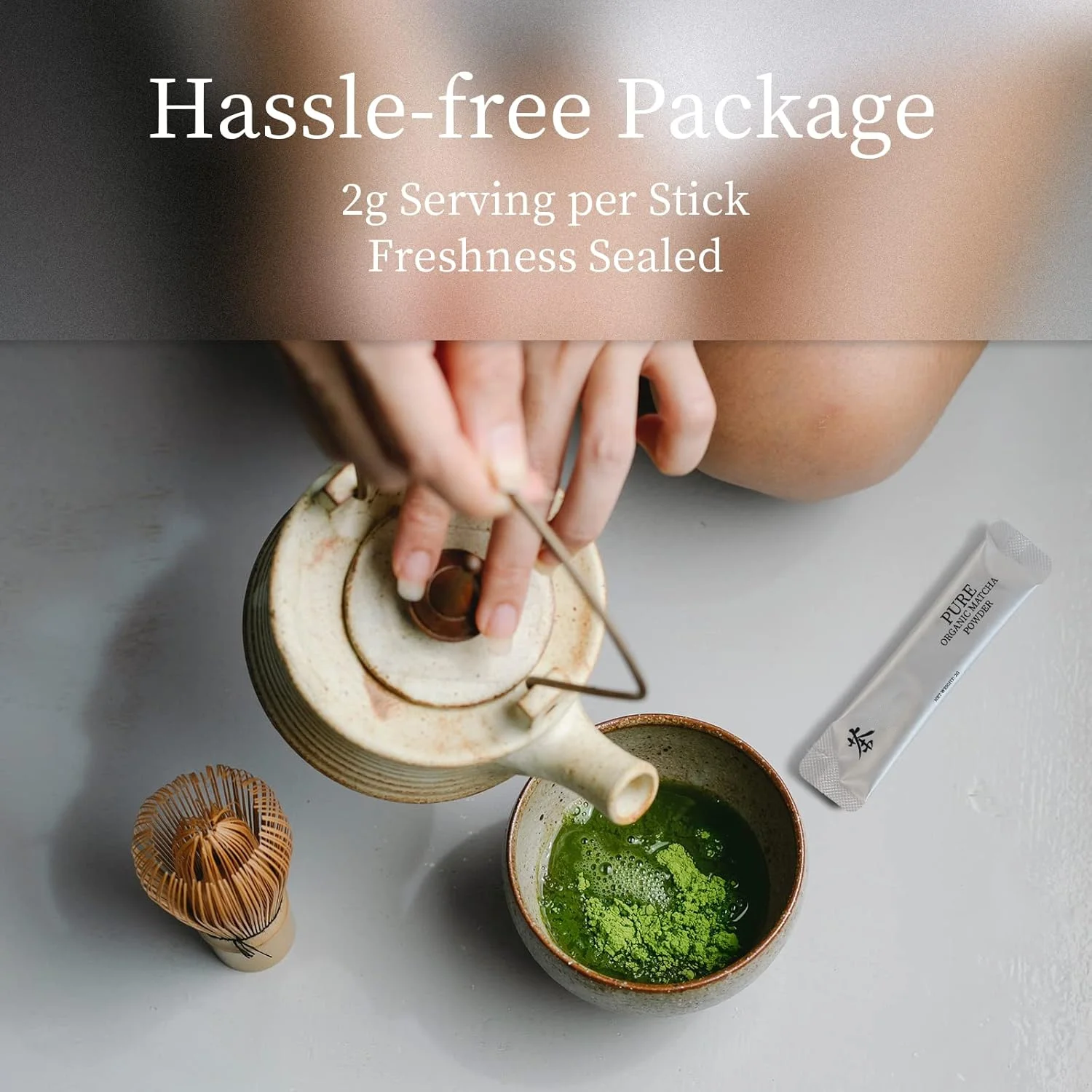 Matcha Green Tea Powder Single Serving Sticks Organic Matcha Powder Singles Packets Individual Matcha Tea Packets