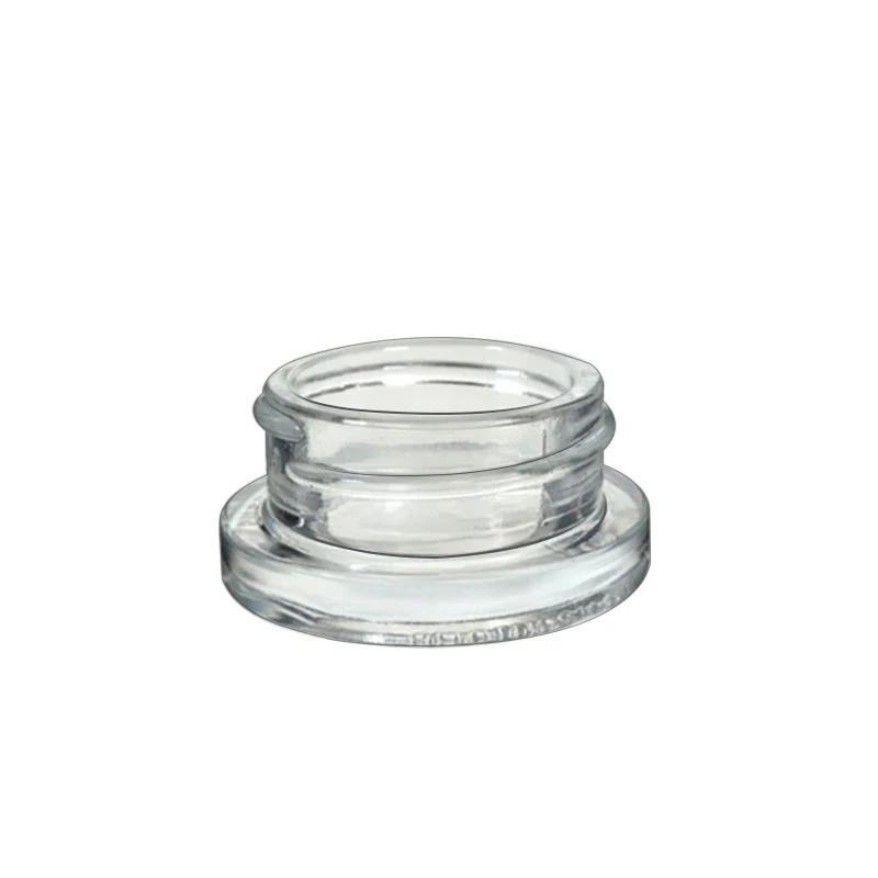 Factory Price Clear Glass Thick Wall Concentrate Jars 3g 5g 7g 9g with Child Resistant PP Closures