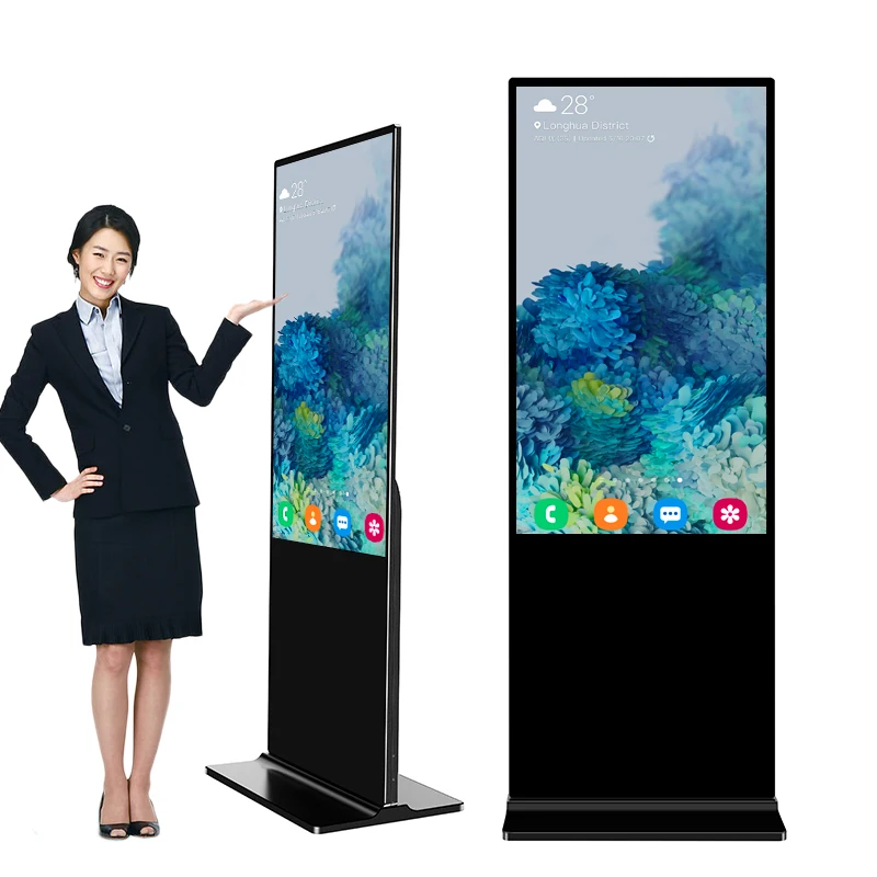 Vertical 32 43 55 65 Inch Advertising Kiosks For Shopping Mall Digital Signage Digital Signage And Displays
