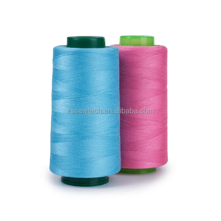Recycle Polyester 100% Spun Polyester Spun Sewing Thread Tex40 Ticket 75 40S/3 Sewing Thread
