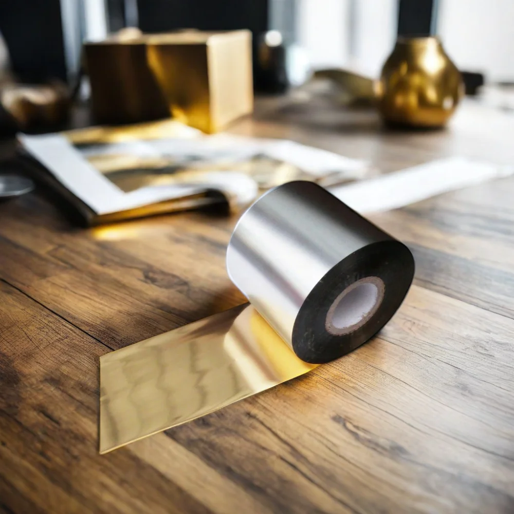 Gold Ink Foil for Satin Printing Customized Typewriter Machine hot stamping foil Printer Ribbon