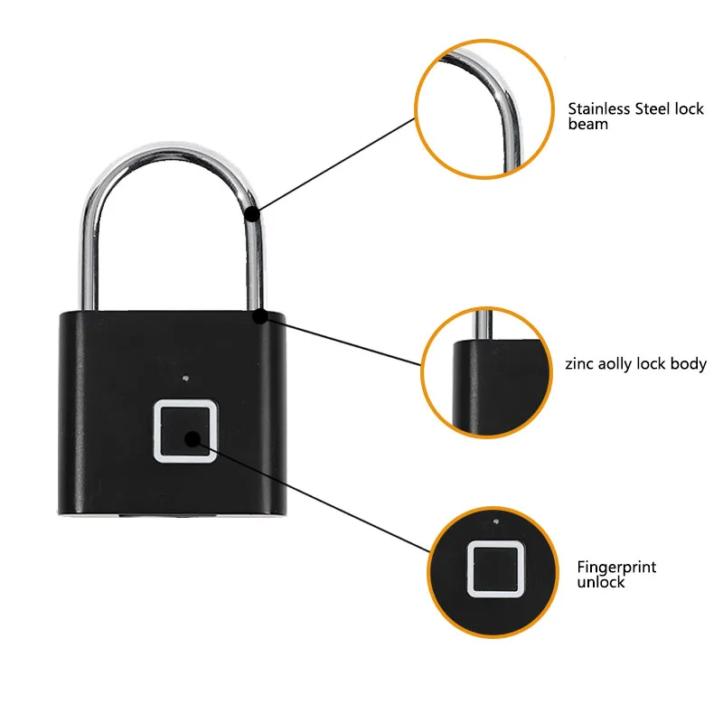 Brand New Padlock. Fingerprint Lock Smart Padlock In Good With Great Price