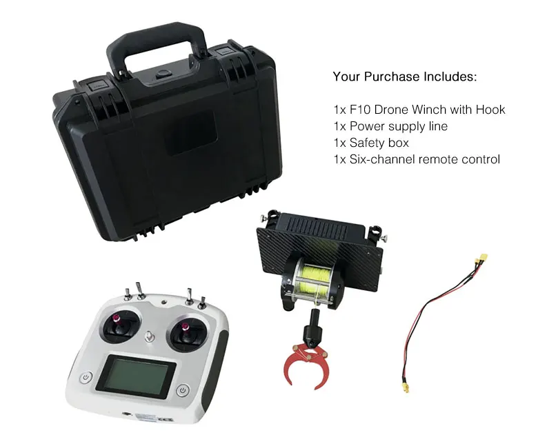 5kg Payload Release and Drop Device F10 Winch with Hook for drone UAV