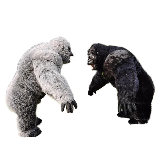 Custom 2.6m King Kong Unisex Plush Inflatable Gorilla Mascot Costume Suit for Adults for Party Carnival