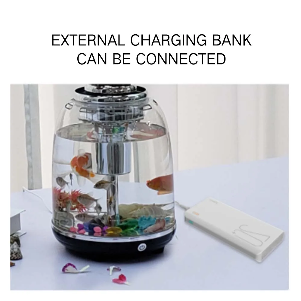 Supplies Mini Table Top Home Ecological Filter Landscaping Aquarium Aquaponics System For Fish And Vegetable Goldfish Tank