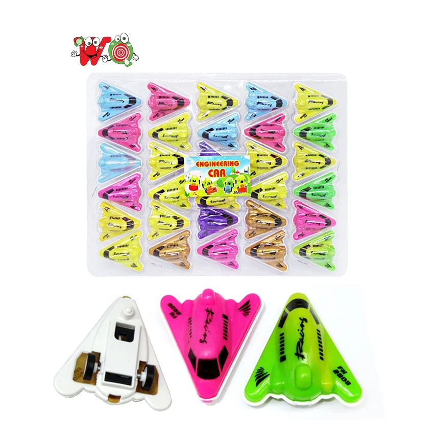 Candy factory wholesale Bulk cute colorful airplane shape Plane toy candy toys