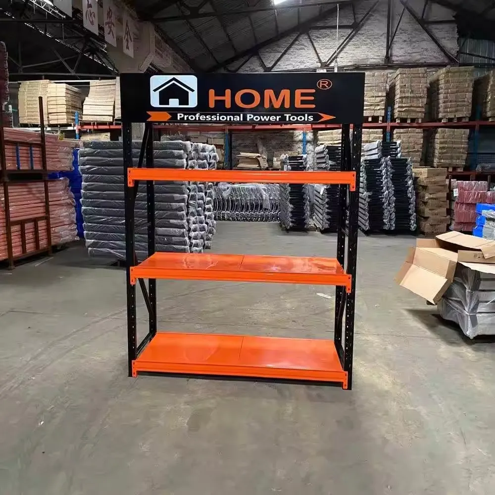Warehouse storage racks 4 layer 200KG factory long span industrial metal storage shelves warehouse racking