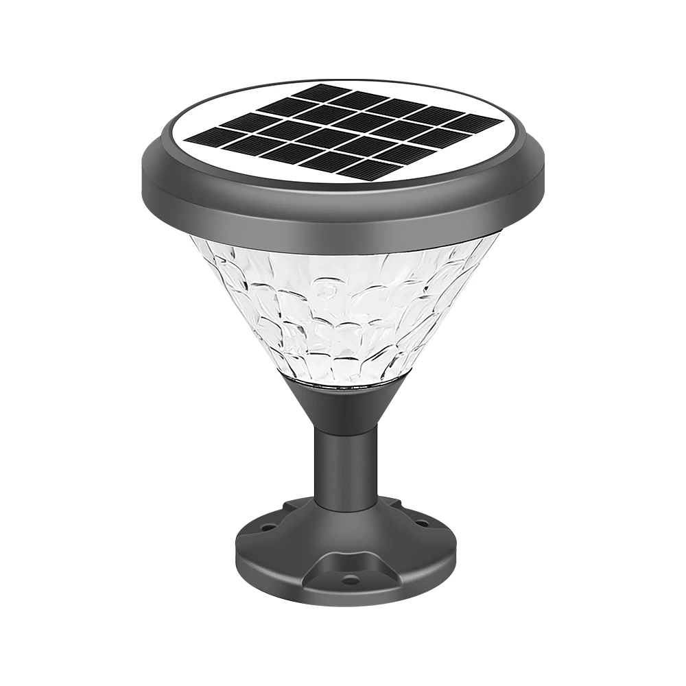 LAP Ip65 Waterproof Aluminum Outdoor Solar Power Garden Light Solar Pillar Lights