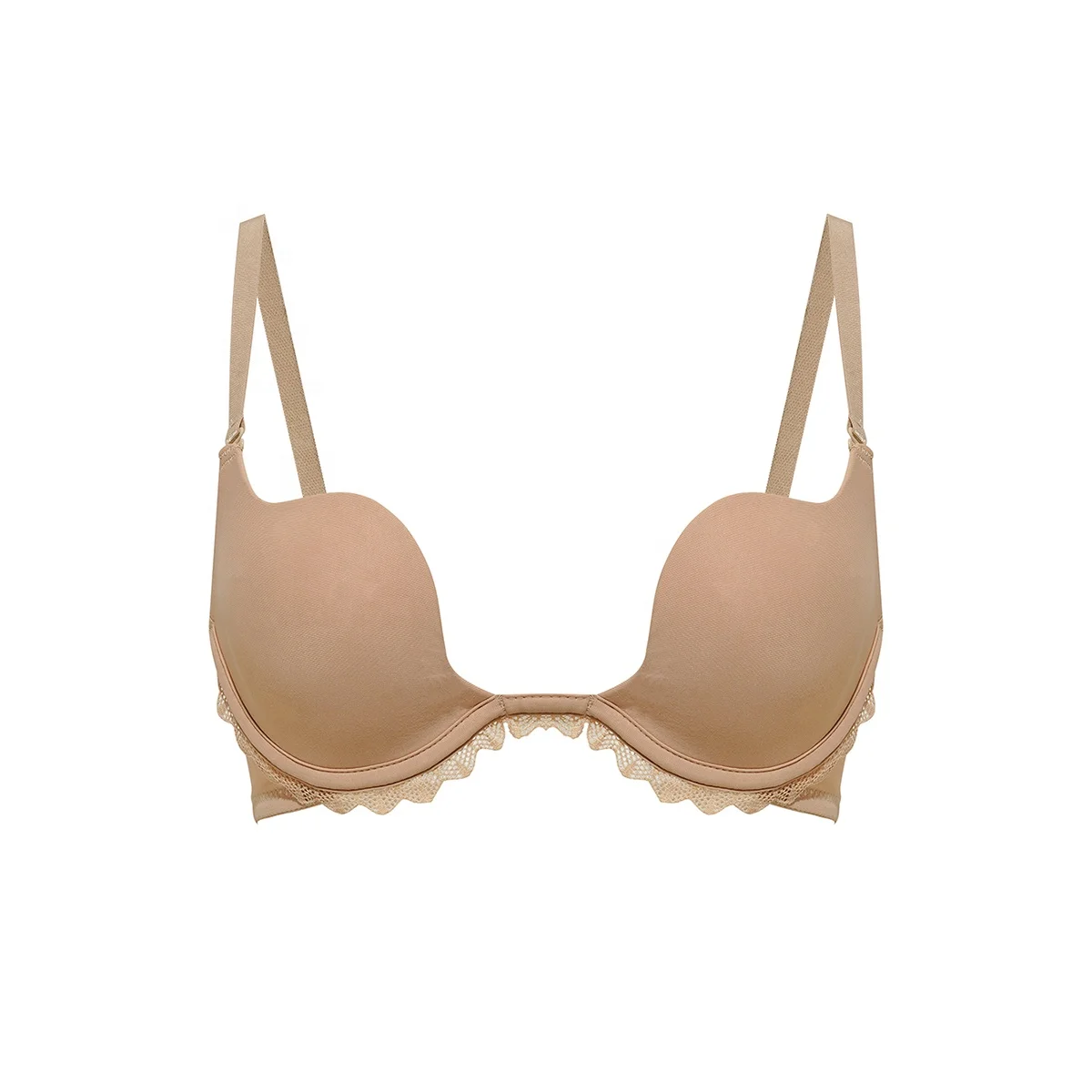 Popular Wedding Dress Suitable Invisible Bra Multi-Color Comfortable Women Sexy Push Up Bra On Sale with lace